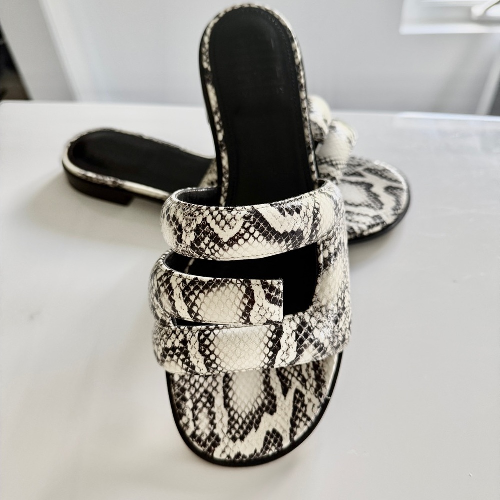 Givenchy Snakeskin H cutout Sandals